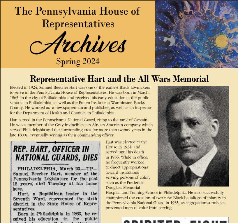 Representative Hart and the All Wars Memorial